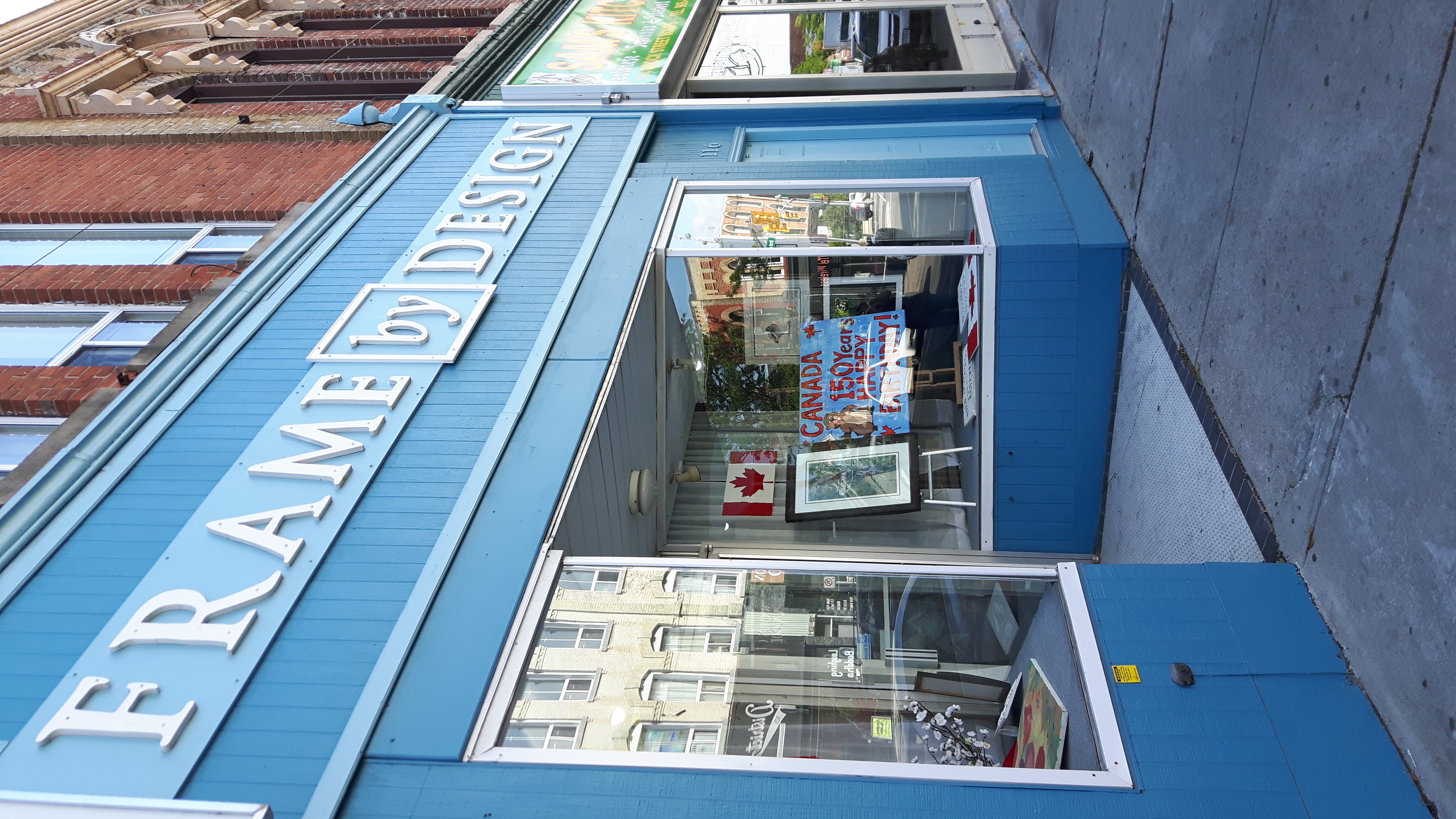 photo of street view of store front