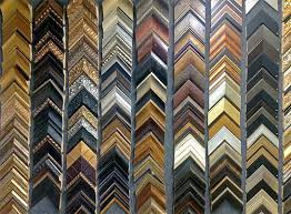 frame samples on wall